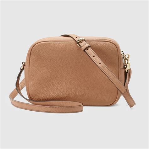 Rose Beige Leather Soho Small Disco Bag 